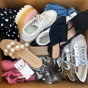 Caja ropa mujer zara s y M shoes 7 Forever21 H&M